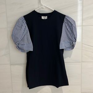 G. Label Puff-Sleeve T-Shirt